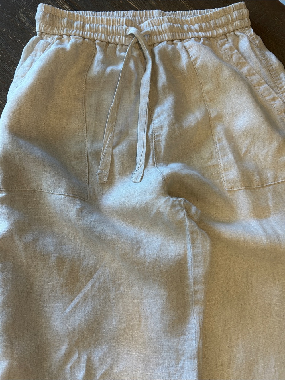Banana Republic Drawstring 100% Linen Pants - Picture 4 of 11